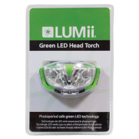 LUMii Green LED Head Torch